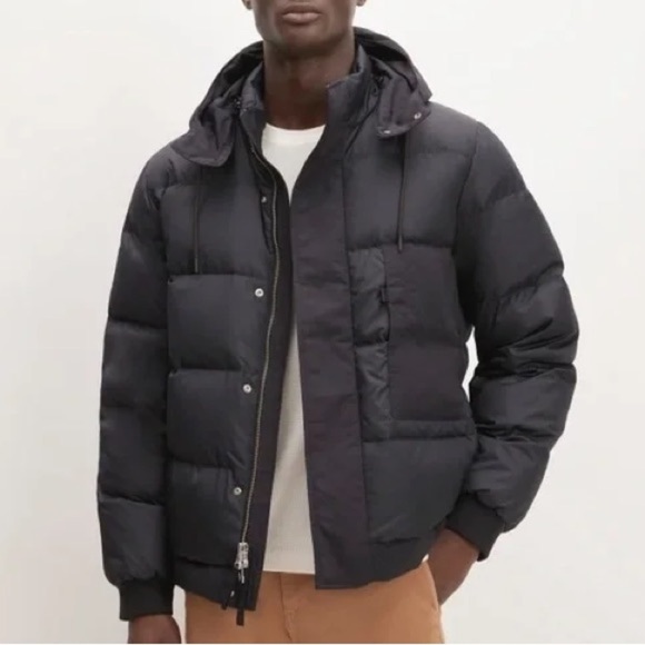 Everlane Other - Everlane The ReNew Short Black Winter Outdoor Hooded Quilted Puffer Coat Medium